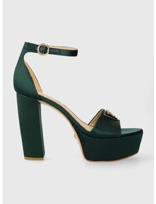 Sandále Guess SETON2 zelená farba, FLPSE2 SAT03