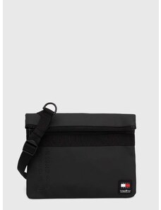 Malá taška Tommy Jeans čierna farba, AM0AM12076
