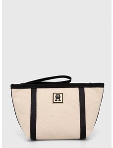 Kozmetická taška Tommy Hilfiger béžová farba,AW0AW16096