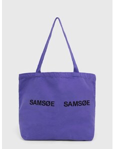 Kabelka Samsoe Samsoe FRINKA fialová farba, F20300113