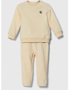 Tepláková súprava pre bábätká Calvin Klein Jeans béžová farba