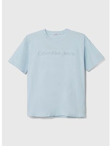 Detské tričko Calvin Klein Jeans s nášivkou