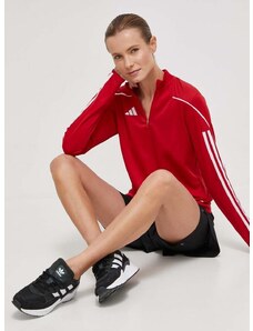 Blúzka adidas Performance TRENING dámska, červená farba, s nášivkou, HS3482