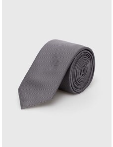 Hodvábna kravata HUGO čierna farba, 50468199