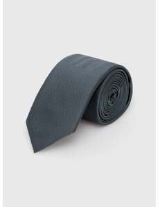 Hodvábna kravata HUGO zelená farba, 50468199