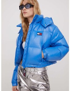 Páperová bunda Tommy Jeans dámska, zimná, DW0DW16572