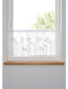 bonprix Vitrážková záclona s vyšívkou, farba biela, rozm. D/Š: 60/145 cm