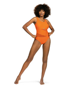 Dámske jednodielne plavky Fashion Sport S36-27 oranžové - Self