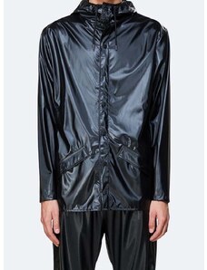 Nepremokavá bunda Rains Jacket 1201.SHINYBLACK-SHINY.BLAC, čierna farba, prechodná