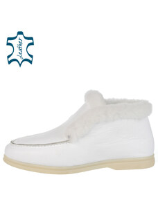 OLIVIA SHOES Biele zateplené topánky 10234
