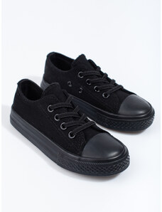 Black Vico children's sneakers with elastic bands