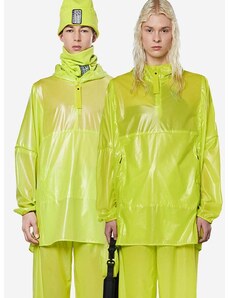 Nepremokavá bunda Rains Ultralight Anorak 18880 REFLECTIVE DIGITAL LIME zelená farba, prechodná, oversize