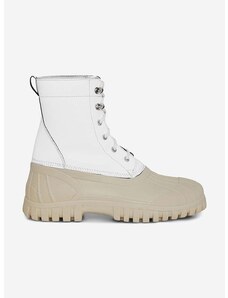 Členkové topánky Rains x Diemme Anatra Boot 2059.WHITEREFL-WHITE.REFL, dámske, biela farba, na plochom podpätku