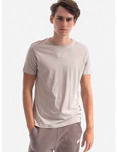 Bavlnené tričko Alpha Industries 118529.627-cream, pánsky, béžová farba, s potlačou
