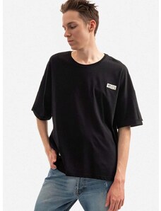 Bavlnené tričko Alpha Industries 118532.649-black, čierna farba, jednofarebné