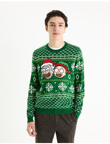 Celio Christmas Sweater Rick & Morty - Men's