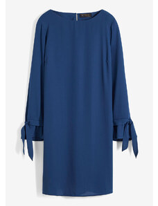 bonprix Tunikové šaty, dlhý rukáv, farba modrá