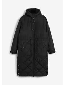 bonprix Outdoorový kabát s reflekčnými detailmi, oversize, farba čierna