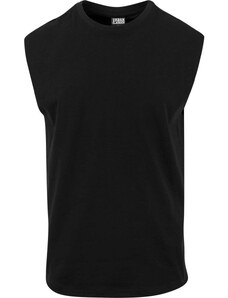 UC Men Black sleeveless t-shirt with open brim