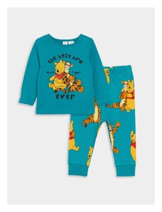 LC Waikiki Crew Neck Long Sleeve Winnie the Pooh Printed Baby Boy Pajamas Set
