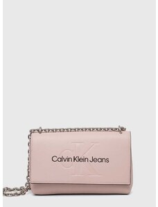 Kabelka Calvin Klein Jeans ružová farba, K60K611866