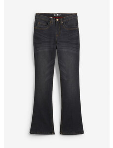 bonprix Termo strečové džínsy, BOOTCUT, farba čierna, rozm. 38