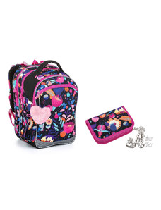 TOPGAL - školské tašky, batohy a sety TOPGAL - SmallSet-COCO23038 - kvitnúca múdrosť - školský set s farebnými kvietkami lúky