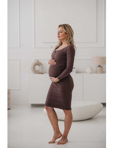 milk & love Tehotenské šaty na dojčenie Tummy Cappuccino