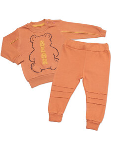 Baby Little Star Tepláková súprava Bear 2D, bavlna, hnedá