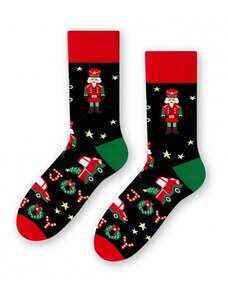 Steven Pánske vianočné ponožky Joy čierne veľ. 44-46
