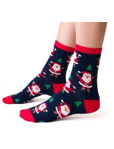 Steven Dámske vianočné ponožky tmavo modré Mikuláš, veľ. 38-40