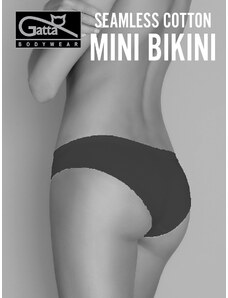 Briefs Gatta 41595 Seamless Cotton Mini Bikini S-XL black/black black