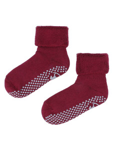 Detské teplé protišmykové ponožky Emel - SFA 100-25 - Bordová