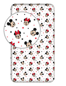 Jerry Fabrics Detské prestieradlo Minnie Mouse 07 90x200 cm 100% bavlna