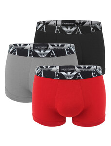 EMPORIO ARMANI - boxerky 3PACK stretch cotton fashion rosso & nero combo colore - limited edition