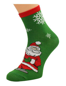 Bratex 2988 X-Mass Socks Women's Socks 36-41 green d-986