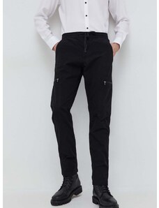 Nohavice HUGO pánske,čierna farba,rovné,50505851
