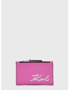 Peňaženka Karl Lagerfeld dámsky, ružová farba