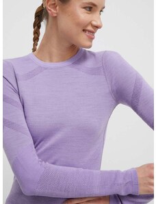 Funkčné tričko s dlhým rukávom Smartwool Intraknit Thermal Merino fialová farba