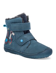 Barefoot detské zimné topánky D.D.step W063-321A modré