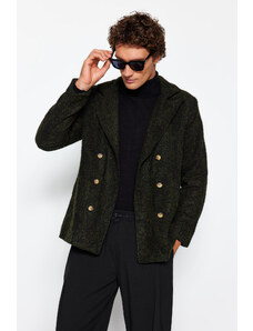 Trendyol Collection Khaki Regular Fit dvojradový kabát