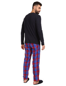 Pánske pyžamo Tommy Hilfiger s papučami viacfarebné v darčekovém balenie (UM0UM02989 0G5)
