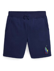 Detské krátke nohavice Polo Ralph Lauren tmavomodrá farba
