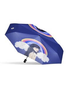 Dáždnikovo Skladací dáždnik Dúhová nálada - modrá