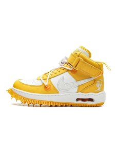 Off-White x Nike Air Force 1 Mid "Varsity Maize" Velikost: 36