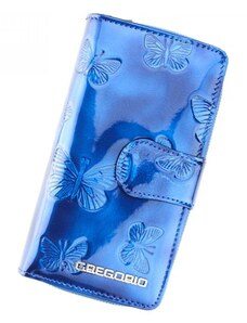 Dámska kožená peňaženka modrá - Gregorio Cecellia modrá