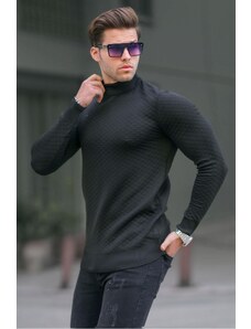 Madmext Men's Black Turtleneck Knitwear Sweater 6857