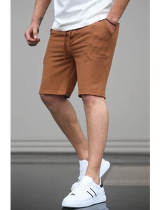 Madmext Men's Brown Basic Shorts 5438