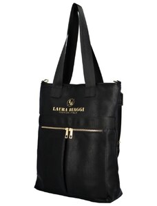 Dámska trendy kabelka Laura Biaggi Italy fashion lady čierna