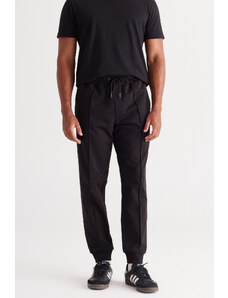 ALTINYILDIZ CLASSICS Men's Black Standard Fit Regular Fit Cotton Sweatpants